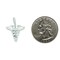 Sterling Silver Caduceus Charm Medical Pendant Jewelry 25mm x 20mm